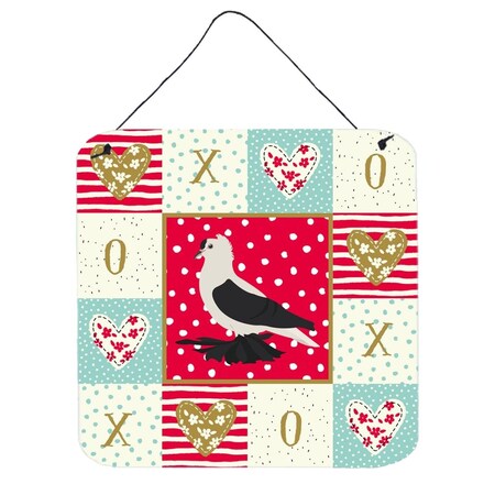 Carolines Treasures 6 x 6 in. Saxon Fairy Swallow Pigeon Love Wall or Door Hanging Prints CK5373DS66